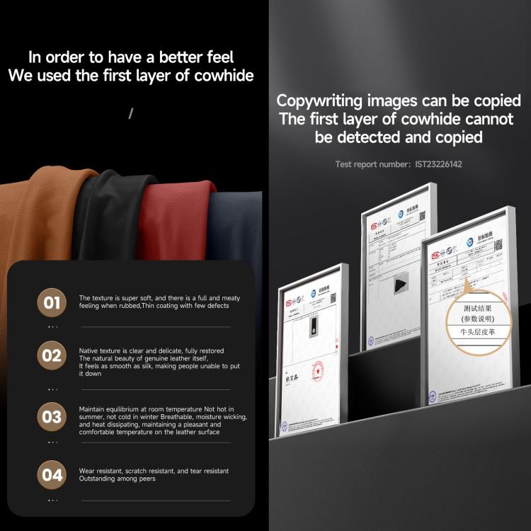 For Samsung Galaxy Z Fold7 5G SULADA Frameless Top Layer Cowhide Leather PC Phone Case(Blue) - free shipping - PMC TechLife - Order now!