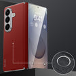 For Samsung Galaxy Z Fold7 5G SULADA Frameless Top Layer Cowhide Leather PC Phone Case(Red) - free shipping - PMC TechLife - Order now!