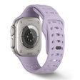 For Apple Watch 46mm / 49mm / 45mm / 44mm Shark Texture Holes Silicone Watch Band(Lavender Purple) - free shipping - PMC TechLife - Order now!