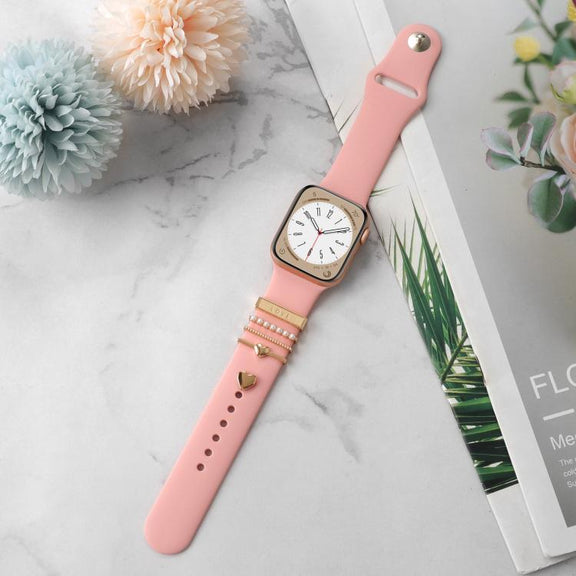 Smart Watch Band Decorative Ring Metal Accessories(Love Heart)