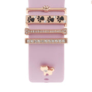 Smart Watch Band Decorative Ring Metal Accessories(Dog Paw)