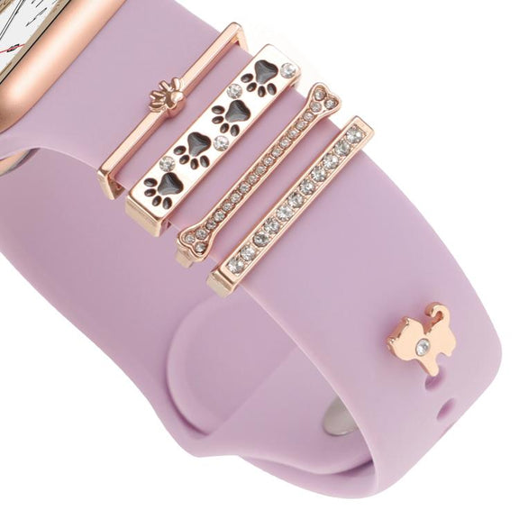 Smart Watch Band Decorative Ring Metal Accessories(Dog Paw)