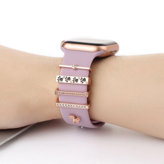 Smart Watch Band Decorative Ring Metal Accessories(Dog Paw)