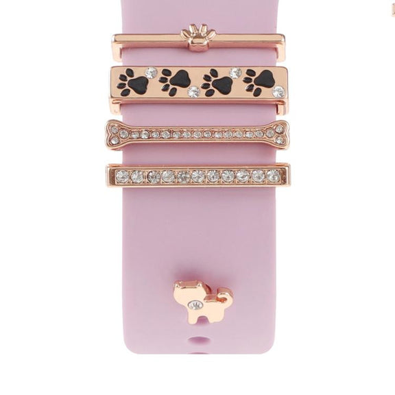 Smart Watch Band Decorative Ring Metal Accessories(Dog Paw)