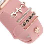 Smart Watch Band Decorative Ring Metal Accessories(Dog Paw Heart)