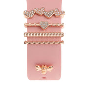 Smart Watch Band Decorative Ring Metal Accessories(Bee)