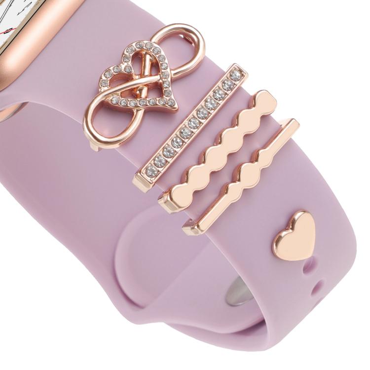Smart Watch Band Decorative Ring Metal Accessories(Infinite Love)
