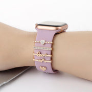 Smart Watch Band Decorative Ring Metal Accessories(Heartbeat)