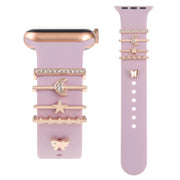 Smart Watch Band Decorative Ring Metal Accessories(Star Moon Butterfly)