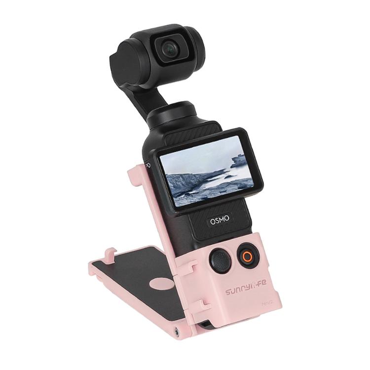 For DJI OSMO Pocket 3 Sunnylife Magnetic Mount 1/4 Adapter Cold Shoe Tabletop Base Bracket Angles Adjustable Multi Expansion Mount(Pink) - free shipping - PMC TechLife - Order now!