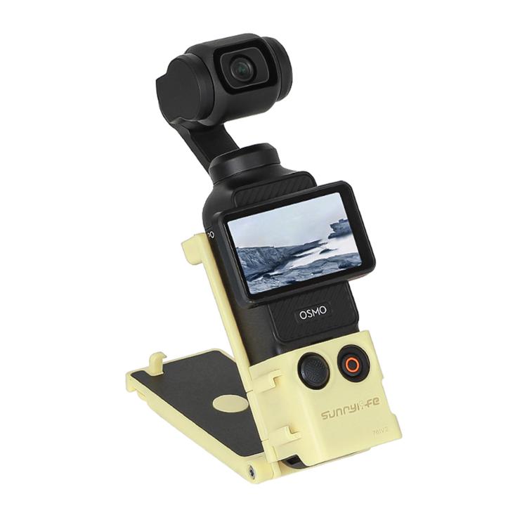 For DJI OSMO Pocket 3 Sunnylife Magnetic Mount 1/4 Adapter Cold Shoe Tabletop Base Bracket Angles Adjustable Multi Expansion Mount(Yellow) - free shipping - PMC TechLife - Order now!
