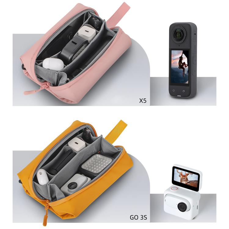 For DJI OSMO Pocket 3 Sunnylife Carrying Handbag Storage Shoulder Bag Combo Bags Mini Travel Daily Pouch(Orange)