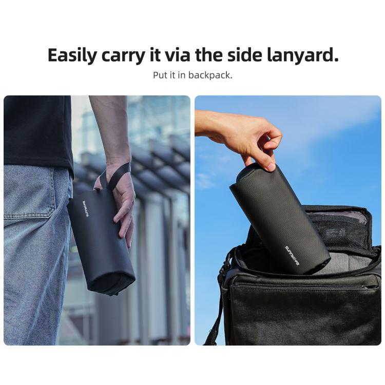 For DJI OSMO Pocket 3 Sunnylife Carrying Handbag Storage Shoulder Bag Combo Bags Mini Travel Daily Pouch(Black) - free shipping - PMC TechLife - Order now!