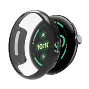 For Google Pixel Watch 3 45mm Integrated Full Coverage TPU Watch Protective Cover(Black)