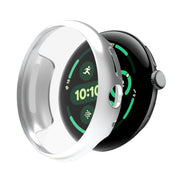 For Google Pixel Watch 3 45mm Integrated Full Coverage TPU Watch Protective Cover(Silver)