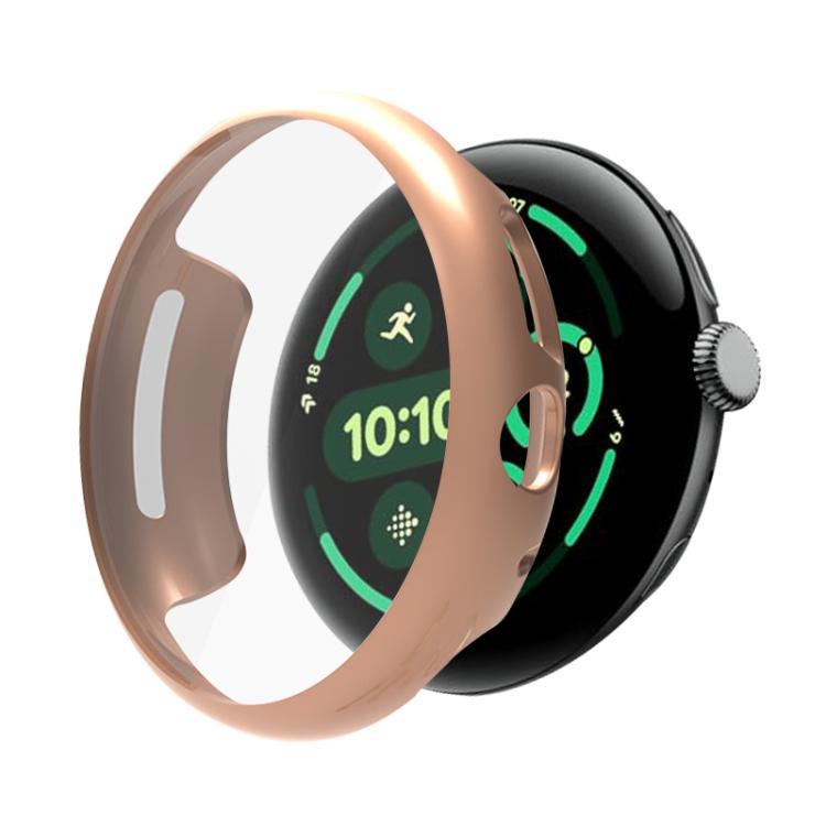 For Google Pixel Watch 3 45mm Integrated Full Coverage TPU Watch Protective Cover(Rose Gold) - free shipping - PMC TechLife - Order now!