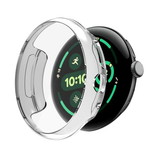 For Google Pixel Watch 3 45mm Integrated Full Coverage TPU Watch Protective Cover(Transparent) - free shipping - PMC Jewellery - Order now!