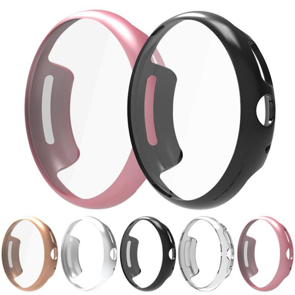 For Google Pixel Watch 3 45mm Integrated Full Coverage TPU Watch Protective Cover(Gold)