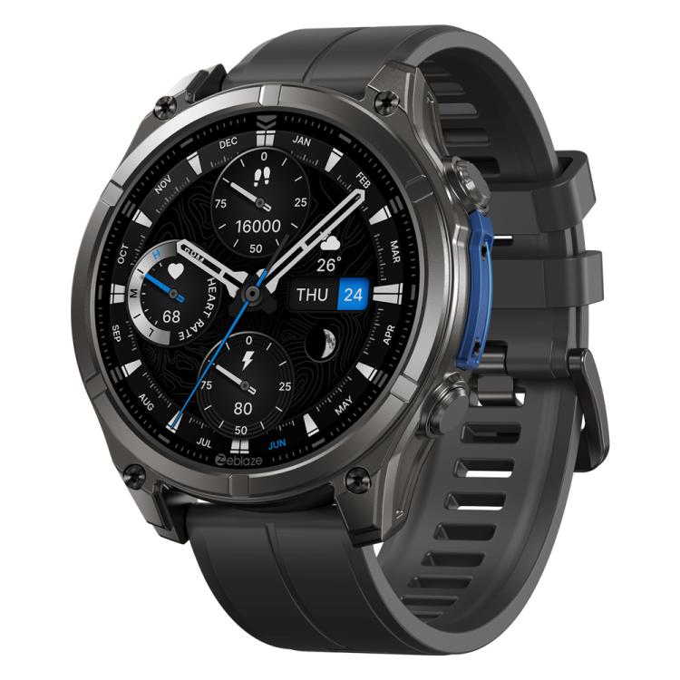 Zeblaze Vibe 8 Rugged Outdoor Smart Watch 1.43 inch Screen 5 ATM & IP69K Built-in Flashlight(Black) - free shipping - PMC Jewellery - Order now!