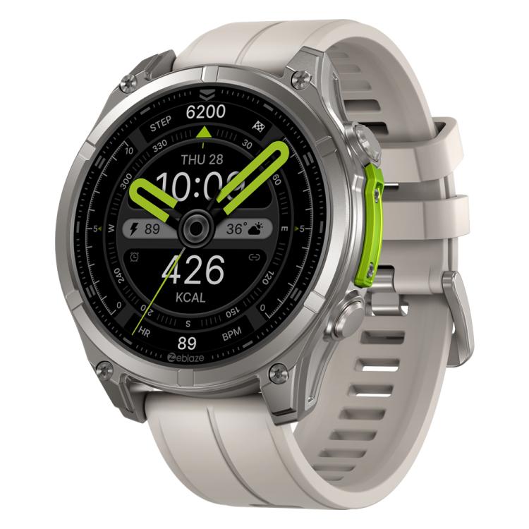 Zeblaze Vibe 8 Rugged Outdoor Smart Watch 1.43 inch Screen 5 ATM & IP69K Built-in Flashlight(Grey) - free shipping - PMC Jewellery - Order now!