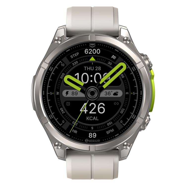 Zeblaze Vibe 8 Rugged Outdoor Smart Watch 1.43 inch Screen 5 ATM & IP69K Built-in Flashlight(Grey)