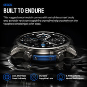 Zeblaze Vibe 8 Rugged Outdoor Smart Watch 1.43 inch Screen 5 ATM & IP69K Built-in Flashlight(Grey)
