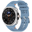 For Samsung Galaxy Watch8 / Watch8 Classic xDfind Alloy Silver Buckle Breathable Hole Silicone Watch Band(Official Blue) - free shipping - PMC TechLife - Order now!