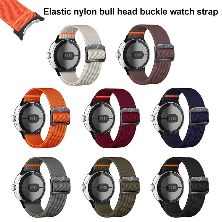 For Google Pixel Watch / Watch2 / Watch3 41mm xDfind Elastic Nylon Watch Band(Dark Blue)