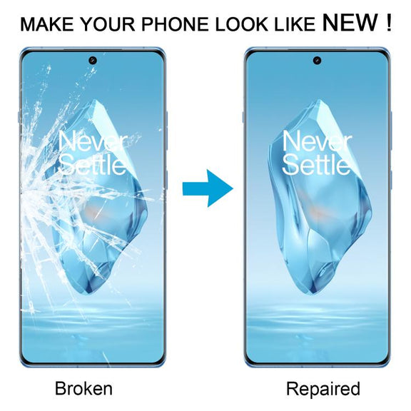For OnePlus 12R Front Screen Outer Glass Lens with OCA Optically Clear Adhesive