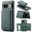 For Google Pixel 7 Fierre Shann 2 in 1 Holder RFID Card Slot Wallet MagSafe Phone Case(Green) - free shipping - PMC TechLife - Order now!