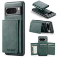 For Google Pixel 7 Pro Fierre Shann 2 in 1 Holder RFID Card Slot Wallet MagSafe Phone Case(Green) - free shipping - PMC TechLife - Order now!