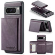 For Google Pixel 7 Pro Fierre Shann 2 in 1 Holder RFID Card Slot Wallet MagSafe Phone Case(Purple) - free shipping - PMC TechLife - Order now!