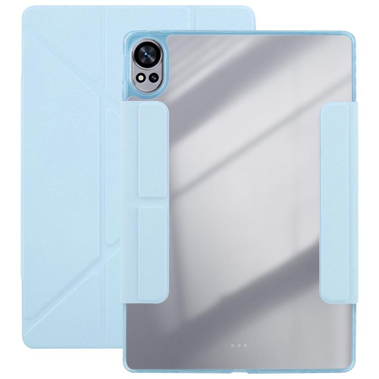 For Huawei MatePad Air 12 2024 Magnetic Detachable Dual-Clasp Acrylic Deformation Leather Tablet Case(Ice Blue) - free shipping - PMC Jewellery - Order now!
