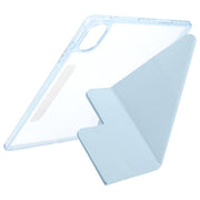 For Huawei MatePad Air 12 2024 Magnetic Detachable Dual-Clasp Acrylic Deformation Leather Tablet Case(Ice Blue)