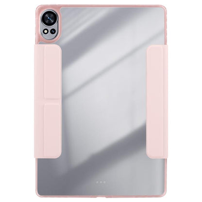 For Huawei MatePad Air 12 2024 Magnetic Detachable Dual-Clasp Acrylic Deformation Leather Tablet Case(Pink) - free shipping - PMC Jewellery - Order now!