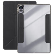 For Huawei MatePad Air 12 2024 Magnetic Detachable Dual-Clasp Acrylic Deformation Leather Tablet Case(Black)