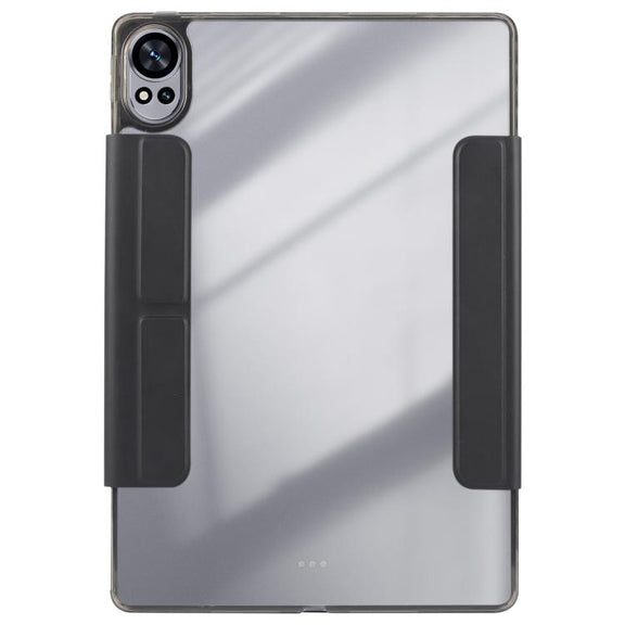 For Huawei MatePad Air 12 2024 Magnetic Detachable Dual-Clasp Acrylic Deformation Leather Tablet Case(Black)