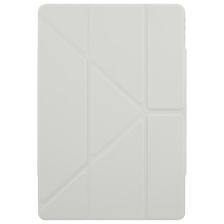 For Huawei MatePad Air 12 2024 Magnetic Detachable Dual-Clasp Acrylic Deformation Leather Tablet Case(Grey)