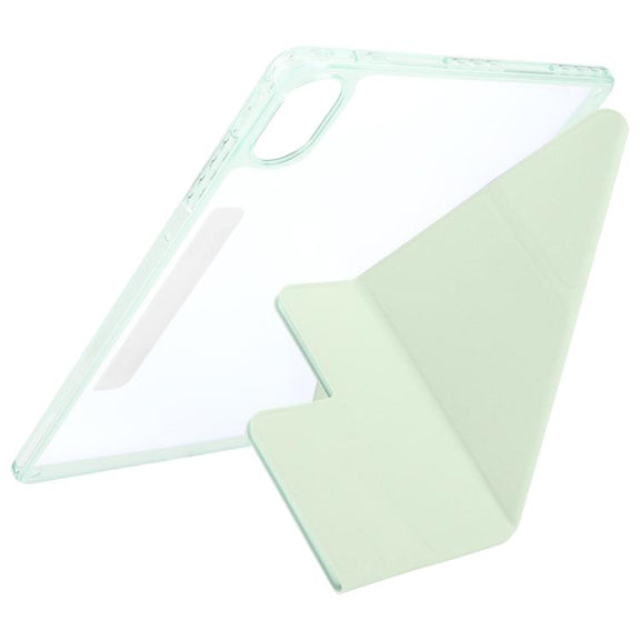 For Huawei MatePad Air 12 2024 Magnetic Detachable Dual-Clasp Acrylic Deformation Leather Tablet Case(Baby Green)