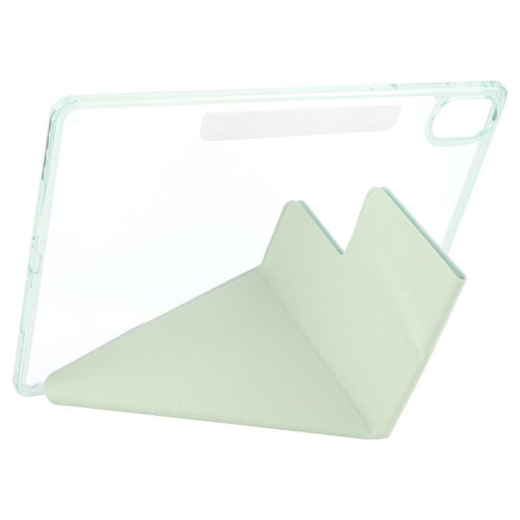 For Huawei MatePad Air 12 2024 Magnetic Detachable Dual-Clasp Acrylic Deformation Leather Tablet Case(Baby Green)