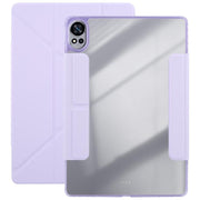 For Huawei MatePad Air 12 2024 Magnetic Detachable Dual-Clasp Acrylic Deformation Leather Tablet Case(Taro Purple)