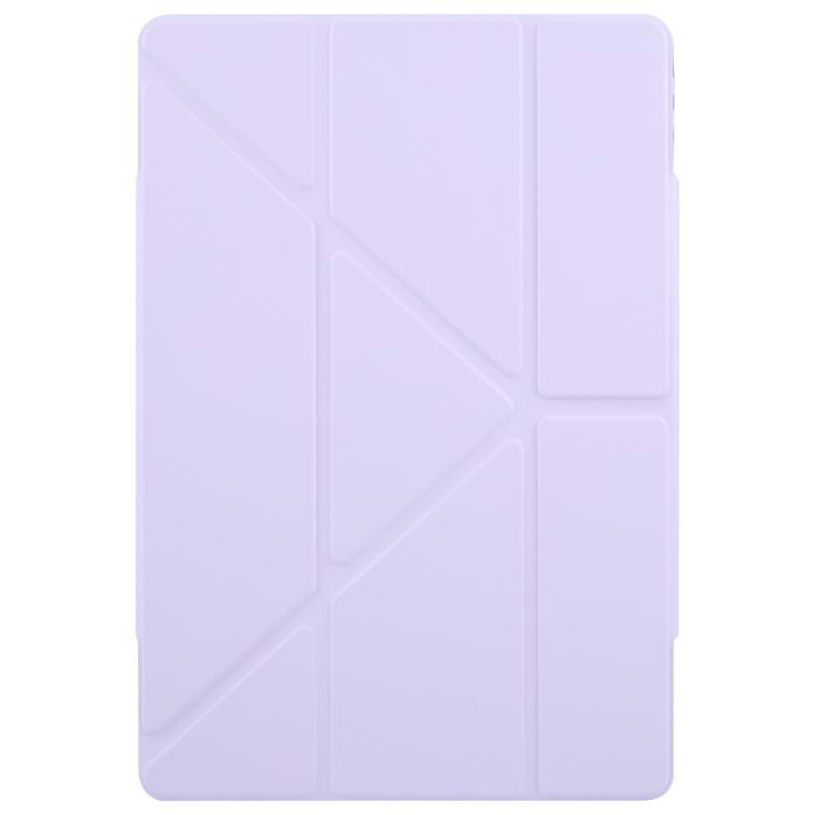 For Huawei MatePad Air 12 2024 Magnetic Detachable Dual-Clasp Acrylic Deformation Leather Tablet Case(Taro Purple)