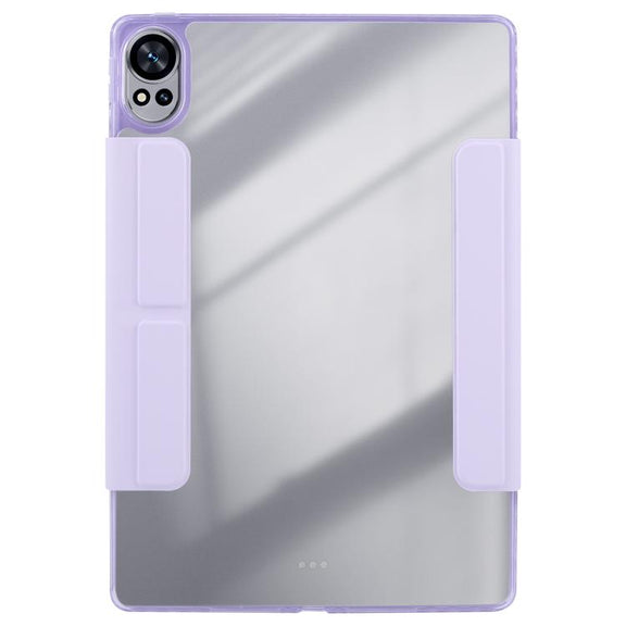 For Huawei MatePad Air 12 2024 Magnetic Detachable Dual-Clasp Acrylic Deformation Leather Tablet Case(Taro Purple)