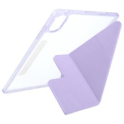 For Huawei MatePad Air 12 2024 Magnetic Detachable Dual-Clasp Acrylic Deformation Leather Tablet Case(Taro Purple)