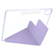 For Huawei MatePad Air 12 2024 Magnetic Detachable Dual-Clasp Acrylic Deformation Leather Tablet Case(Taro Purple)