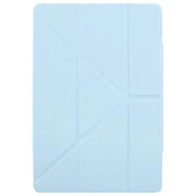 For Huawei MatePad Pro 12.2 2024 Magnetic Detachable Dual-Clasp Acrylic Deformation Leather Tablet Case(Ice Blue)
