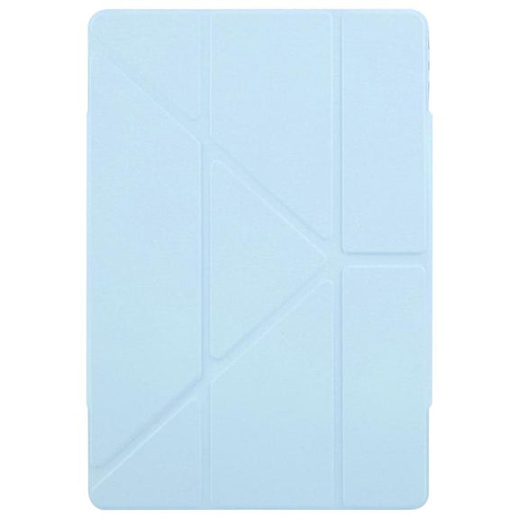 For Huawei MatePad Pro 12.2 2024 Magnetic Detachable Dual-Clasp Acrylic Deformation Leather Tablet Case(Ice Blue)