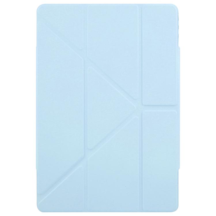 For Huawei MatePad Pro 12.2 2024 Magnetic Detachable Dual-Clasp Acrylic Deformation Leather Tablet Case(Ice Blue)
