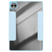 For Huawei MatePad Pro 12.2 2024 Magnetic Detachable Dual-Clasp Acrylic Deformation Leather Tablet Case(Ice Blue)