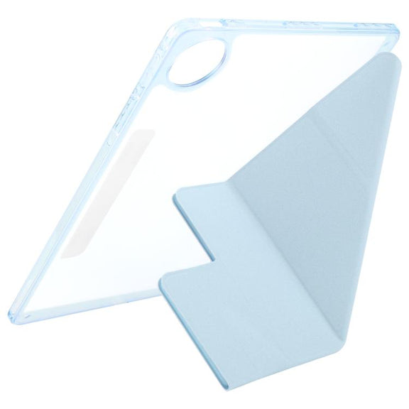 For Huawei MatePad Pro 12.2 2024 Magnetic Detachable Dual-Clasp Acrylic Deformation Leather Tablet Case(Ice Blue)